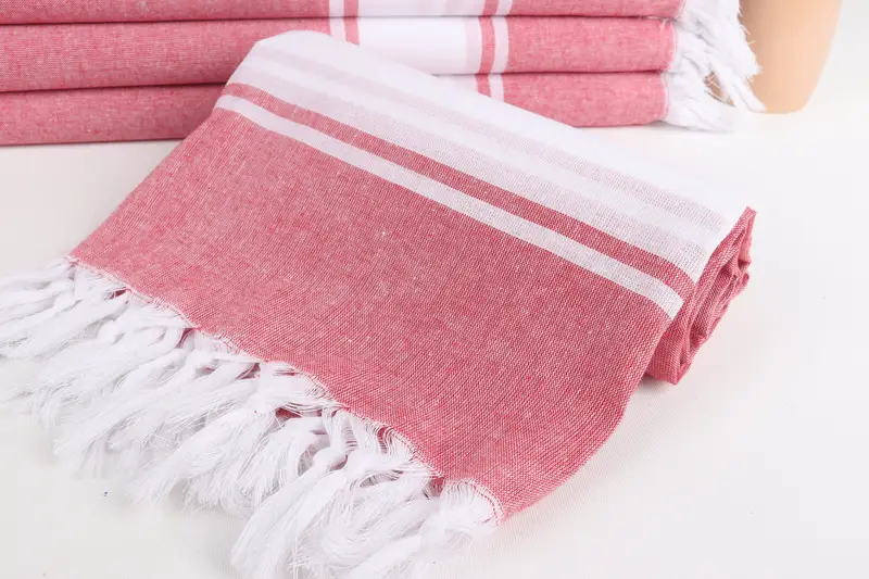 Bridesmaid Gift, Personalized Turkish Beach Towel, 70x40 Cotton Striped Towel, Engagement Gift, Absorbent towel, Housewarming Gift, Gift For Him - 4