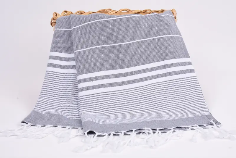 Custom Hand Towel, Wedding Gift, Bridesmaid Gifts, Gym Towel, 40x24 Cotton Striped Towel, Christmas Gift, Bridesmaid Gift, Customized Turkish Towel - 5