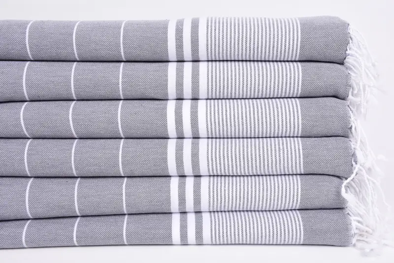 Custom Hand Towel, Wedding Gift, Bridesmaid Gifts, Gym Towel, 40x24 Cotton Striped Towel, Christmas Gift, Bridesmaid Gift, Customized Turkish Towel - 3