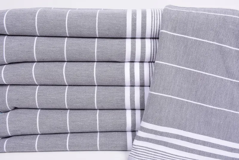 Custom Hand Towel, Wedding Gift, Bridesmaid Gifts, Gym Towel, 40x24 Cotton Striped Towel, Christmas Gift, Bridesmaid Gift, Customized Turkish Towel - 2