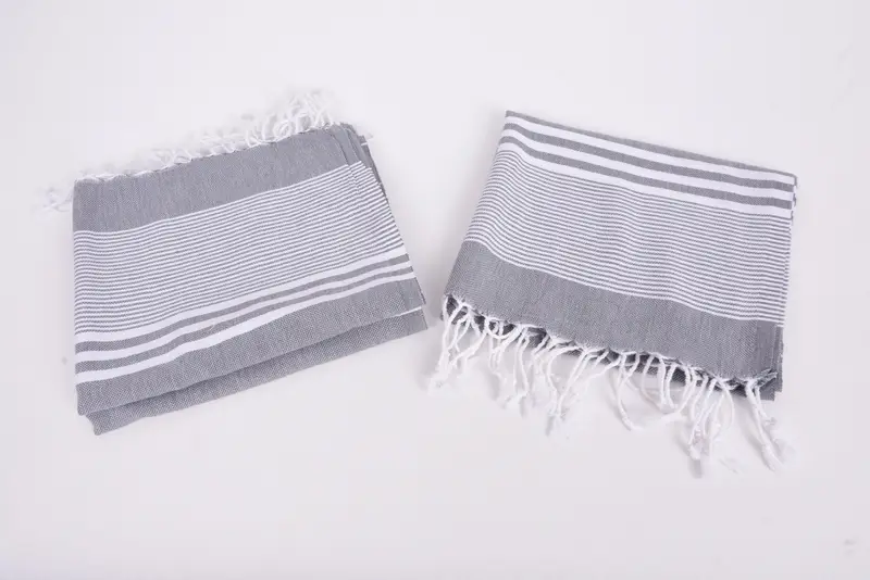 Custom Hand Towel, Wedding Gift, Bridesmaid Gifts, Gym Towel, 40x24 Cotton Striped Towel, Christmas Gift, Bridesmaid Gift, Customized Turkish Towel - 8