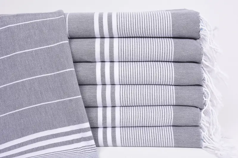 Custom Hand Towel, Wedding Gift, Bridesmaid Gifts, Gym Towel, 40x24 Cotton Striped Towel, Christmas Gift, Bridesmaid Gift, Customized Turkish Towel - 1
