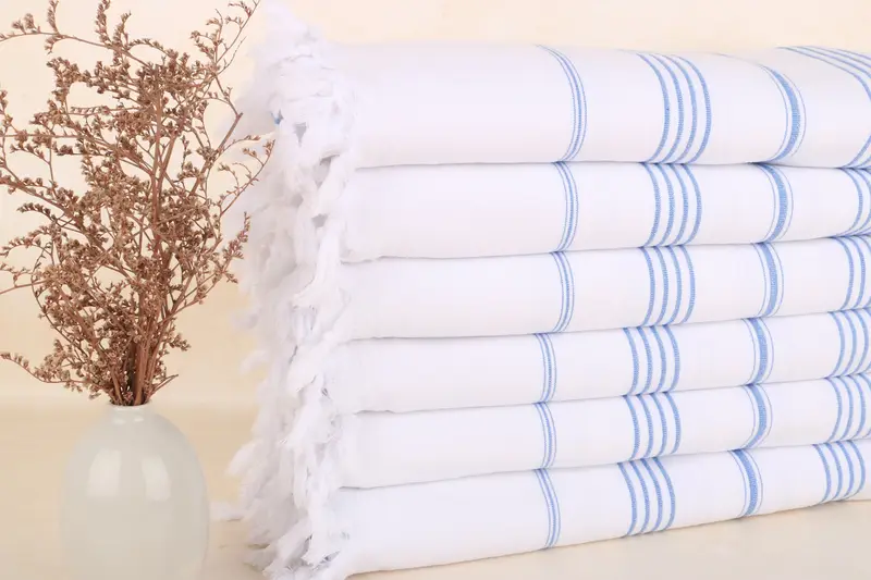 Hammam towel, Monogram Towels, 68x36 Cotton Striped Terry Towel, Bachelor Bachelorette Party Favors, Best Friend Christmas Gift, Turkish hand towel - 1