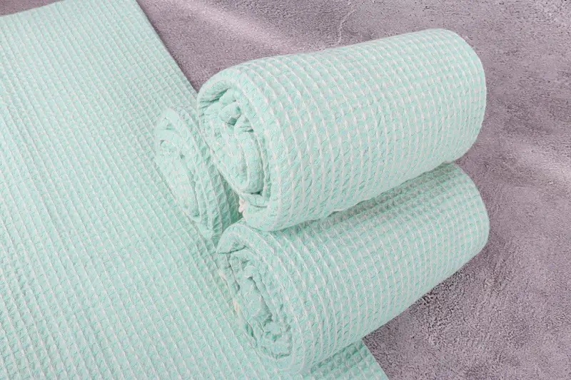 First Wedding Anniversary Gift, Organic Turkish towel, Bridesmaid Favors, Home Decor Gifts, Thin towel, Beach Size Towel, 68x36 Cotton Waffle Towel - 7