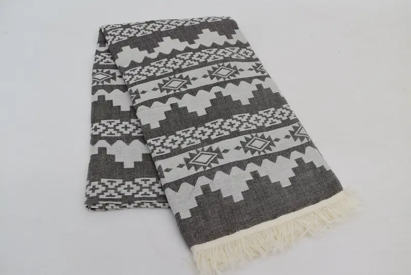 Wedding Anniversary Gift, Bachelor Bachelorette Party Favors, 70x40 Cotton Kilim Towel, Valentines Day Gift, Bachelor Gifts, Lightweight towel - 4