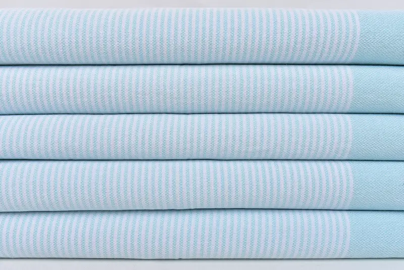 Kişiselleştirilmiş bulaşık havlu, monogram el havlu, monogram Türk banyo havlusu, 40x18 pamuklu çizgili havlu, nedime hediye havlu, Türk Çay Havlusu - 2