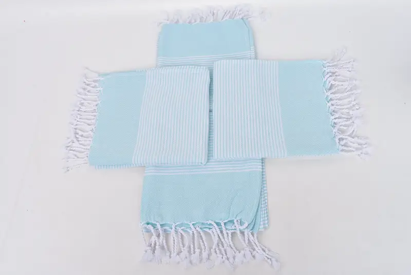 Kişiselleştirilmiş bulaşık havlu, monogram el havlu, monogram Türk banyo havlusu, 40x18 pamuklu çizgili havlu, nedime hediye havlu, Türk Çay Havlusu - 6