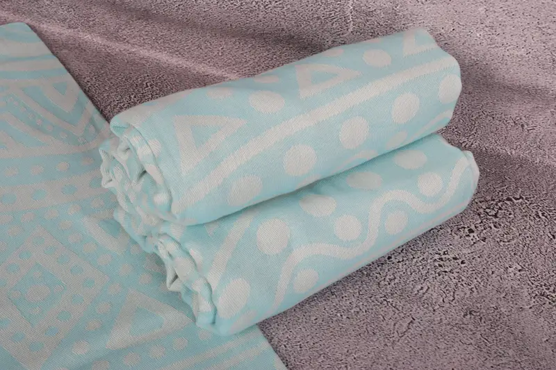 Bridesmaid Gift Towel, 70x40 Cotton Round Pattern Towel, Bachelor Bachelorette Party Favors, Welcome Wedding Gift, Organic towel, Holiday Towel - 8