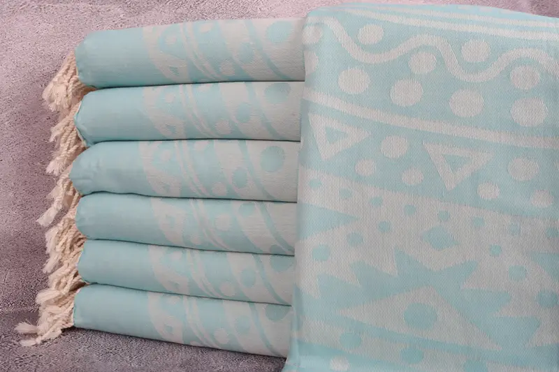 Bridesmaid Gift Towel, 70x40 Cotton Round Pattern Towel, Bachelor Bachelorette Party Favors, Welcome Wedding Gift, Organic towel, Holiday Towel - 2