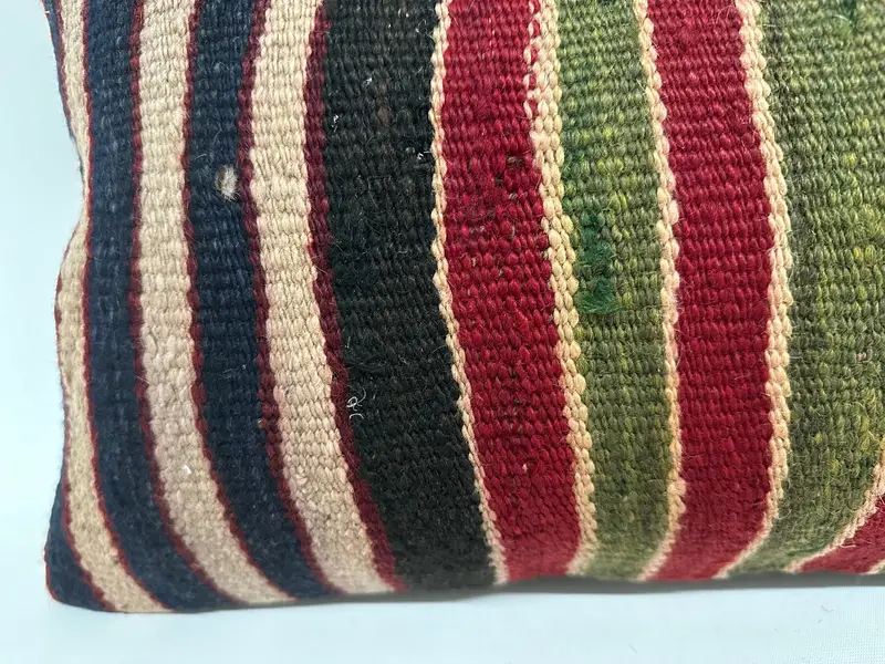 Handmade Throw Pillow, Boho Pillow Sham Cover, Cushion, Vintage Pillow, Floor Cushion, Pillow for Couch, 12x20 Brown Cushion - 2