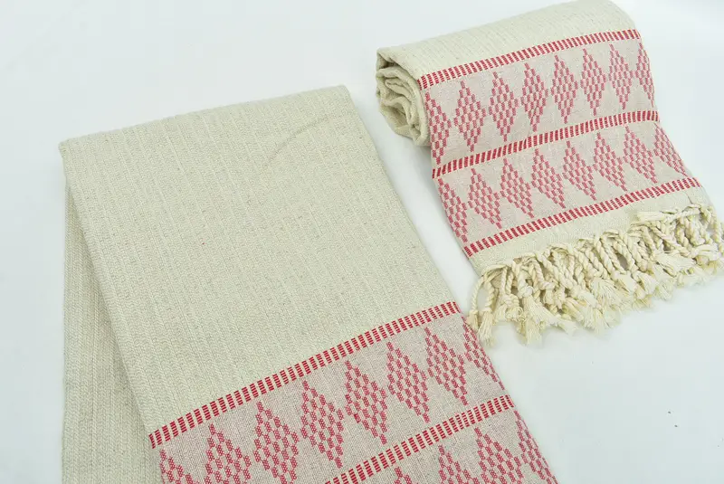 70x36 Linen Kilim Design Towel, Gift For Him, Lightweight Turkish towel for beach, Hammam towel, Bridal Shower Gifts, Beach Towel Bulk, Summer Towel - 7