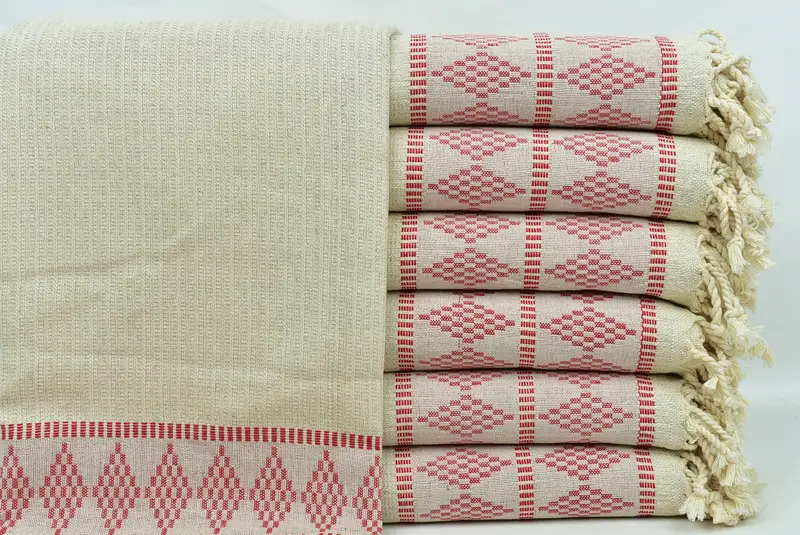 70x36 Linen Kilim Design Towel, Gift For Him, Lightweight Turkish towel for beach, Hammam towel, Bridal Shower Gifts, Beach Towel Bulk, Summer Towel - 1