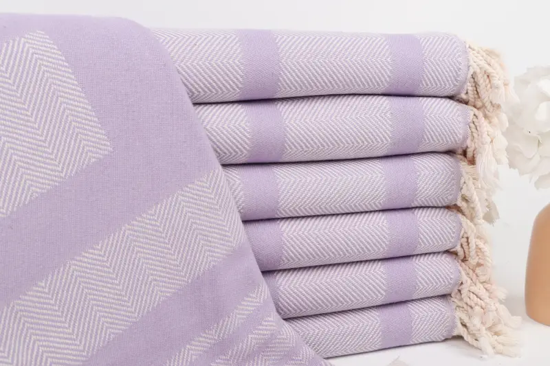Guest Towel, Wedding Towel, 68x38 Cotton Chevron Towel, Birthday Gift, Bridesmaid Gifts, Decorative Towel, Bridal Shower Gift, Fouta towel - 1
