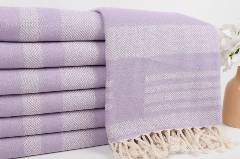 Guest Towel, Wedding Towel, 68x38 Cotton Chevron Towel, Birthday Gift, Bridesmaid Gifts, Decorative Towel, Bridal Shower Gift, Fouta towel - 2
