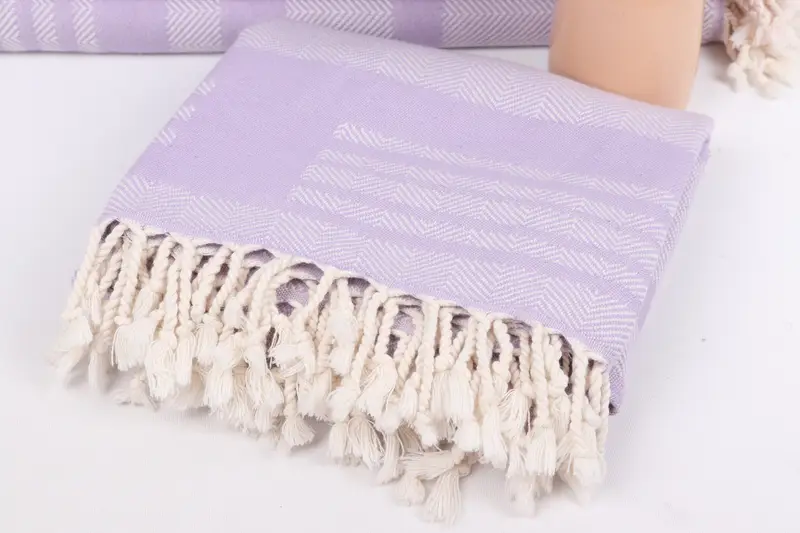 Guest Towel, Wedding Towel, 68x38 Cotton Chevron Towel, Birthday Gift, Bridesmaid Gifts, Decorative Towel, Bridal Shower Gift, Fouta towel - 5