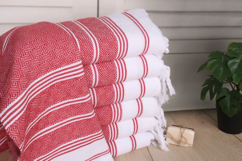 40x18 Cotton Diamond Towel, Guest Towel, Custom Wedding Gifts, Wedding Favors, Monogram Hand Towel, Bathroom Towels, Birthday Gift, Best Friend Gift - 1