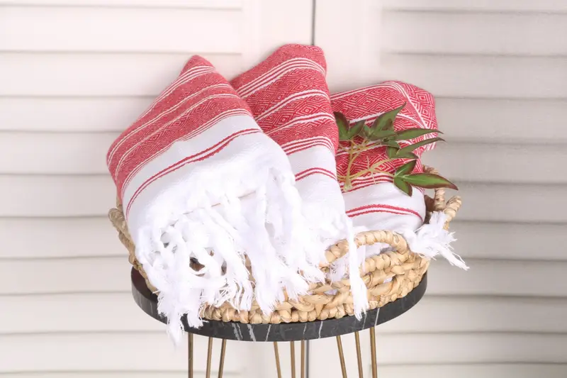 40x18 Cotton Diamond Towel, Guest Towel, Custom Wedding Gifts, Wedding Favors, Monogram Hand Towel, Bathroom Towels, Birthday Gift, Best Friend Gift - 5