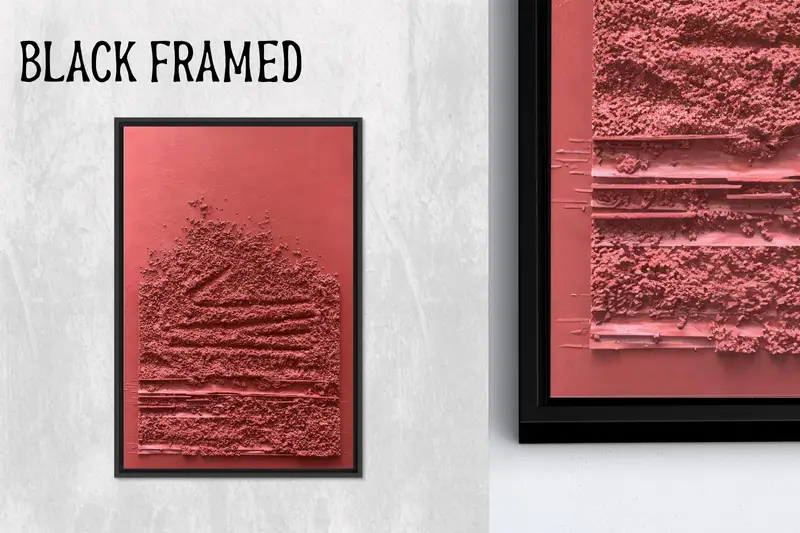 Soyut Kırmızı Kanvas: Alanınız için Canlı Baskılı Sanat