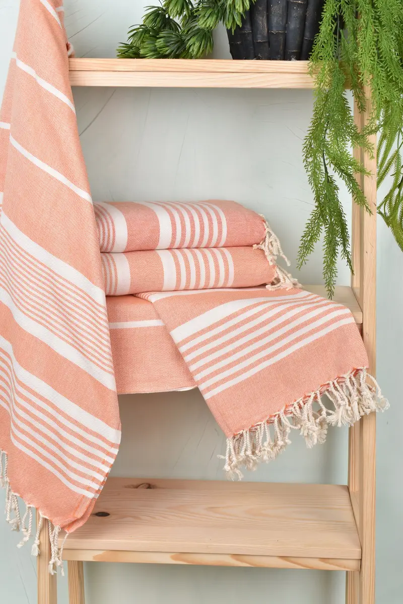 Turkish Towel Bulk, Turkish Towel USA, Turkish Bath Towel Set, Turkish towel, 68x38 Cotton Striped Towel, Custom Beach Towel, Wedding Gift Ideas - 6