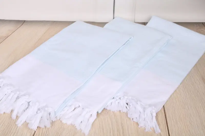 Organic towel, Bachelor Gifts, 70x40 Cotton Striped Towel, Bridal Party Gifts, Lightweight quick-dry peshtemal towel for travel, Embroidered Towel - 6