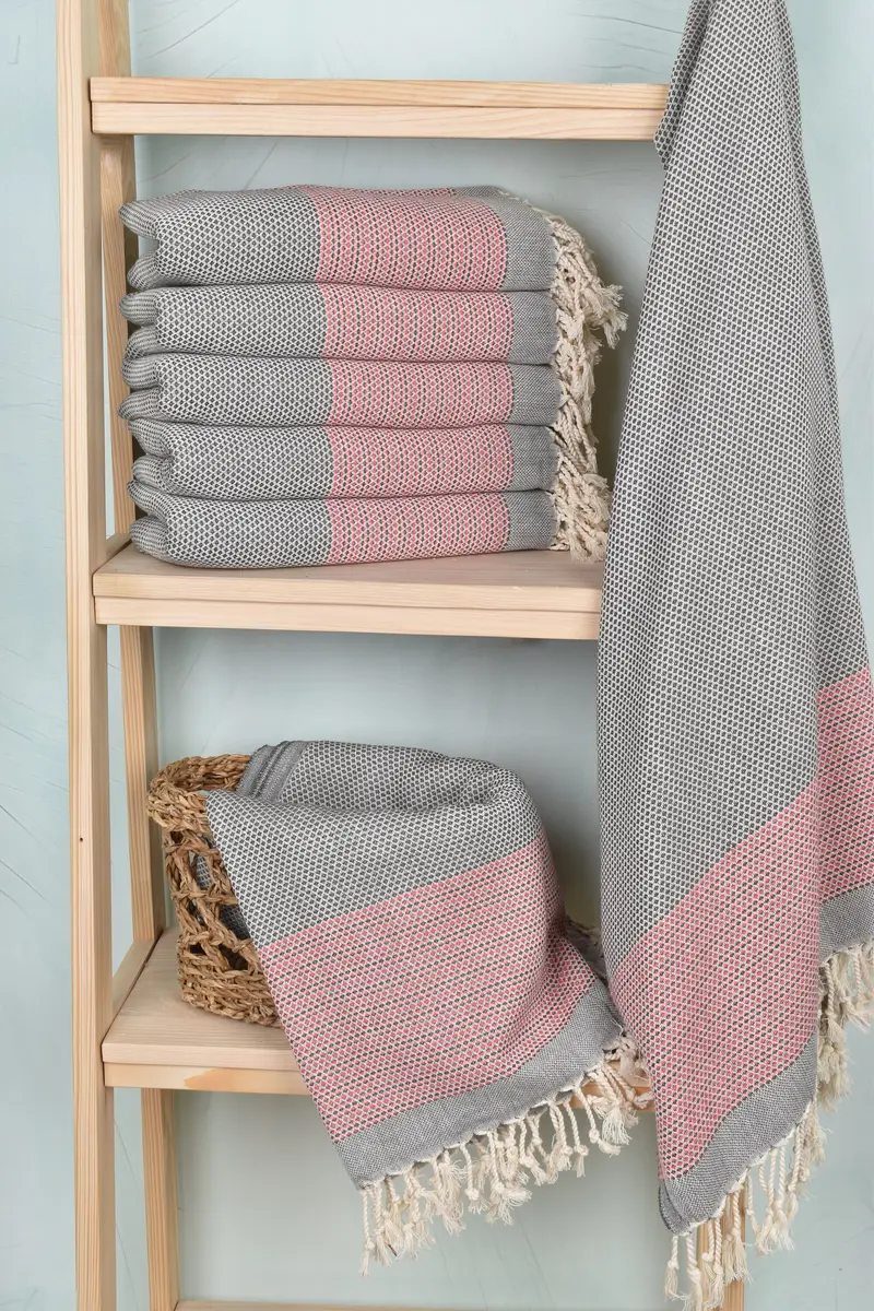 Bath towel, Bachelorette Party Gift, Turkish beach towel, 70x40 Cotton Geometric Towel, Monogram Turkish Bath Towel, Bachelor Party Favors - 3