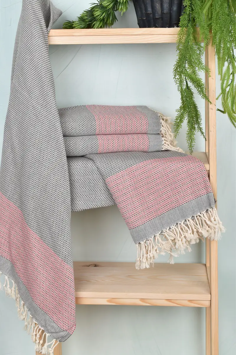 Bath towel, Bachelorette Party Gift, Turkish beach towel, 70x40 Cotton Geometric Towel, Monogram Turkish Bath Towel, Bachelor Party Favors - 6