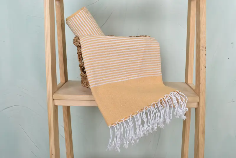 Anniversary Gift For Her, Turkish Beach Towel Bulk, Housewarming Gift, 70x40 Cotton Striped Towel, Lightweight towel, Gift For Him, Guest Towel - 4