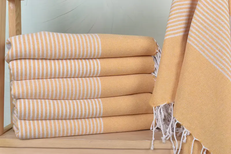 Anniversary Gift For Her, Turkish Beach Towel Bulk, Housewarming Gift, 70x40 Cotton Striped Towel, Lightweight towel, Gift For Him, Guest Towel - 2