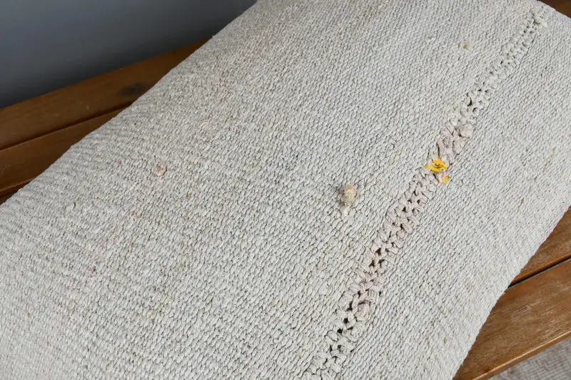 Natural Pillow Cover, Boho Pillow, Home Decor Pillow, Ethnical Kilim Rug Pillow, Vintage Cushion, 16x24 Beige Pillow Case, Pillow Case - 4