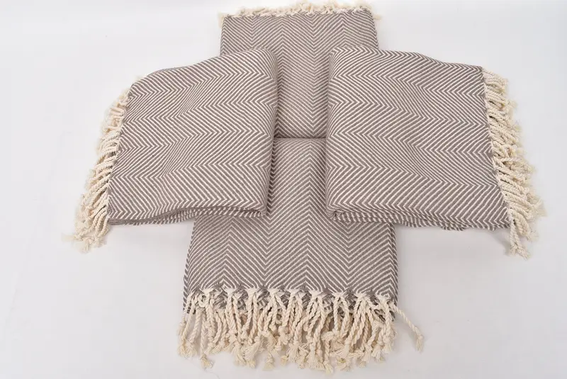 Wedding Favors, Bridesmaid Favors, Soft and absorbent Turkish towel, 70x40 Cotton Herringbone Towel, Custom Beach Towel, Custom Wedding Gifts - 6