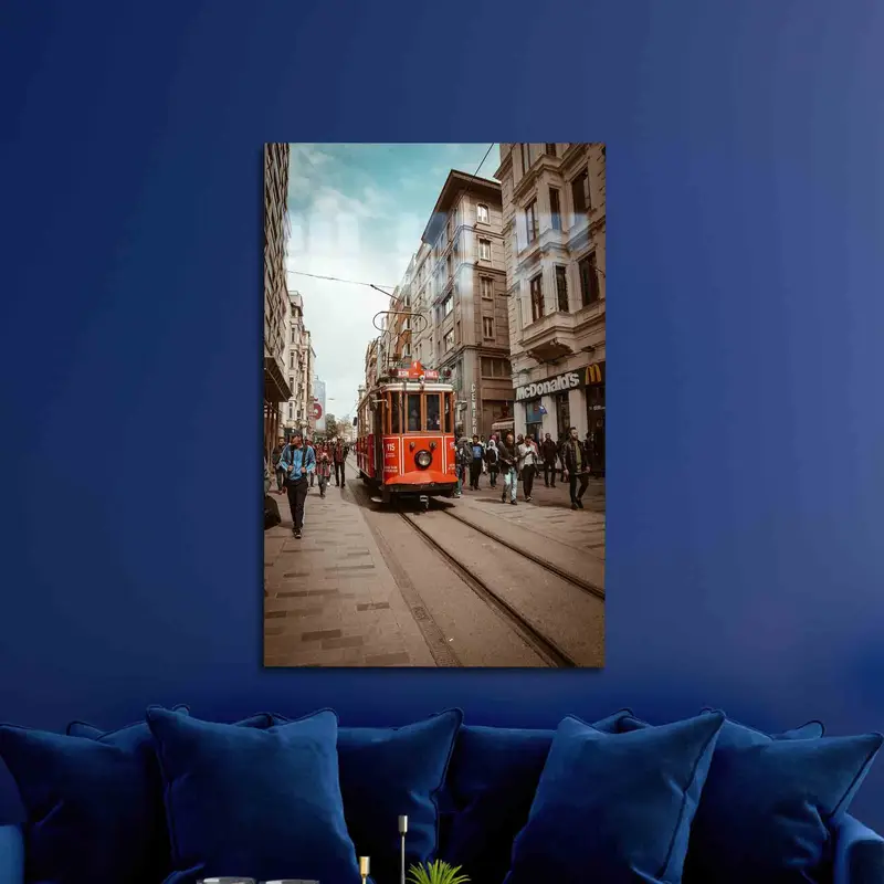 Baskılı Cam: İstanbul Şehir Manzarası - Mekanınız için Modern Zarafet