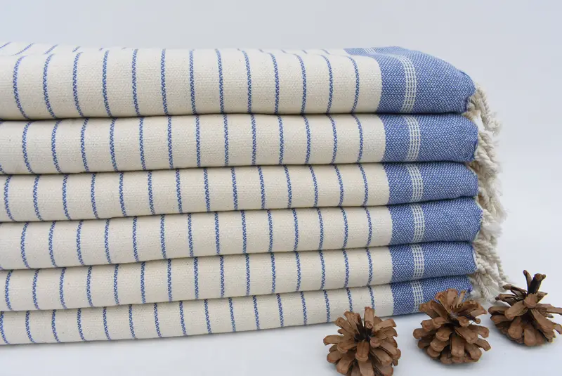 Bride Gift Spa Towel Blue Striped, 70x40, Mexico Bachelorette Party