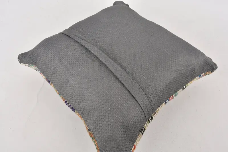 Pet Pillow Sham, Home Decor Pillow, 14x14 Orange Cushion, Gift Pillow, Custom Cushion Cover, Vintage Kilim Throw Pillow, Pillow Sham - 7