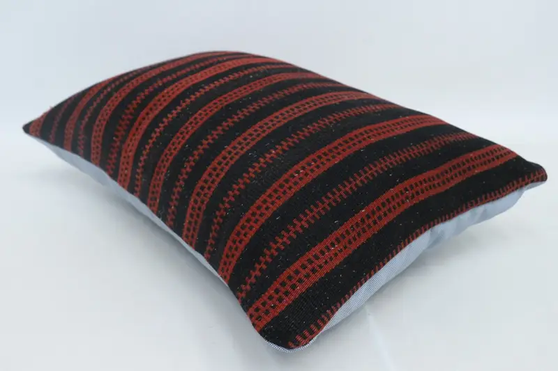 Antique Pillows, Garden Cushion, 16x24 Red Pillow Case, Home Decor Pillow, Cushion Case, Pillow for Sofa, Ethnic Throw Cushion Case - 6