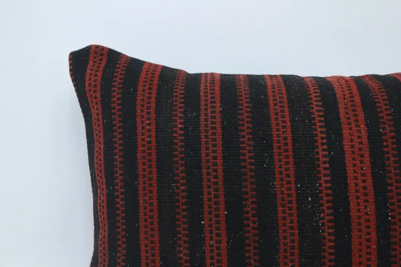 Antique Pillows, Garden Cushion, 16x24 Red Pillow Case, Home Decor Pillow, Cushion Case, Pillow for Sofa, Ethnic Throw Cushion Case - 2