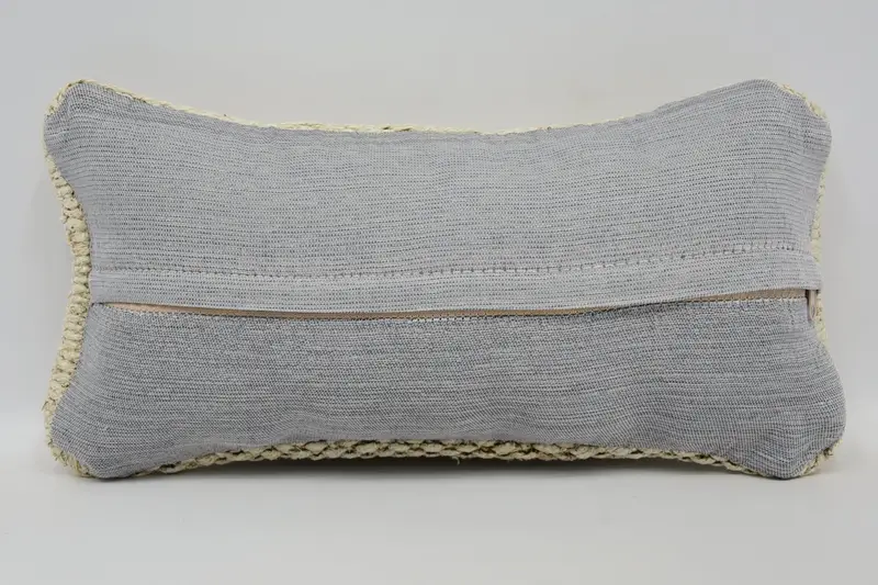 Pillow for Couch, Pillow Sham, 8x16 Beige Pillow Case, Crochet Pattern Cushion Case, Indoor Pillow Cover, Boho Pillow, Interior Designer Pillow - 6