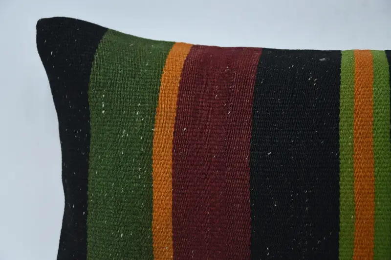 12x36 Green Pillow Sham, Cushion Case, Tapestry Pillow Sham, Pillow for Couch, Authentic Cushion Case, Vintage Kilim Pillow, Vintage Pillow - 2