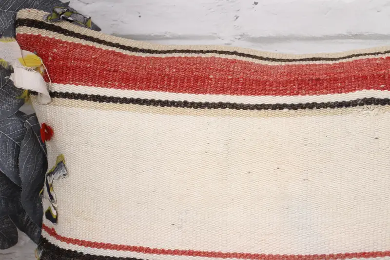 Cushion Case, 12x20 White Cushion Cover, Rustic Cushion Cover, Authentic Pillow Sham, Turkish Kilim Pillow, Turkish Pillow, Pillow for Sofa - 2