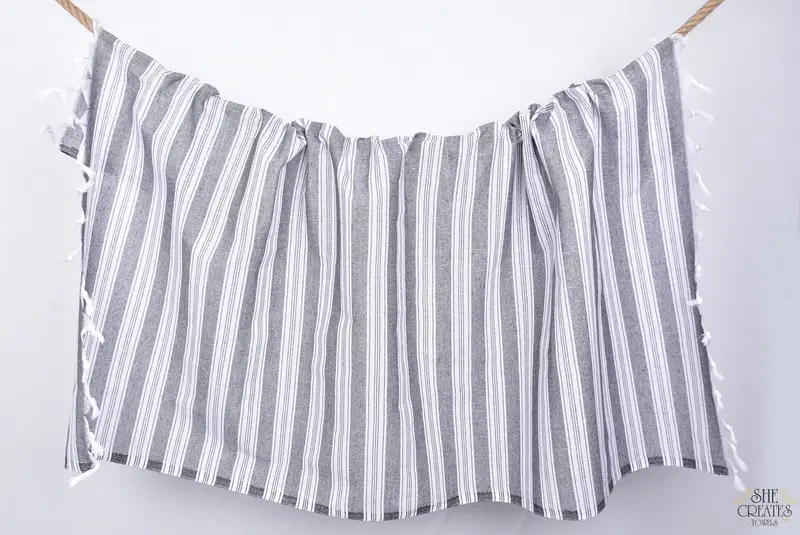 Personalized Towel, Wedding Gift For Bride, Turkish Towel Beach Towel, 70x40 Cotton Striped Towel, Home Decor Gifts, Personalized Turkish Towel - 8