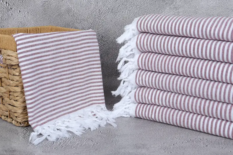 68x36 Cotton Striped Towel, Girls Weekend Favors, Hammam towel, Turkish Towel USA, Turkish hand towel, Bachelorette Party Gifts, House Warming Gift - 3