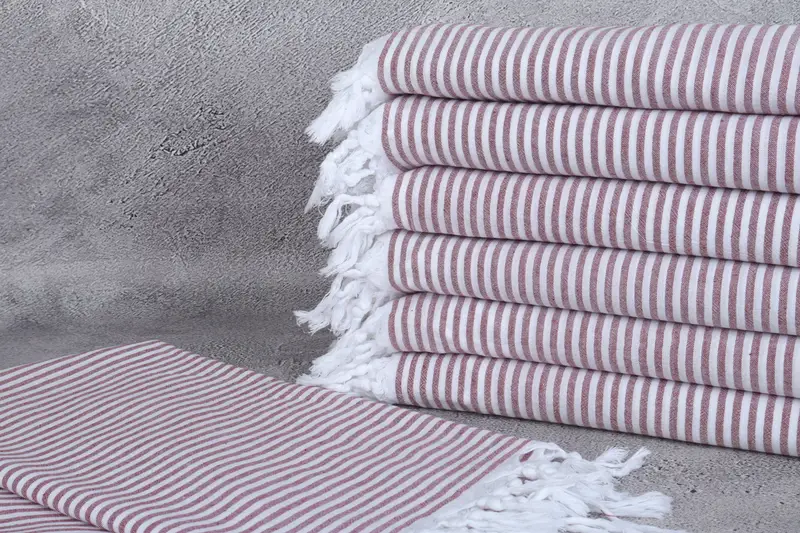 68x36 Cotton Striped Towel, Girls Weekend Favors, Hammam towel, Turkish Towel USA, Turkish hand towel, Bachelorette Party Gifts, House Warming Gift - 2