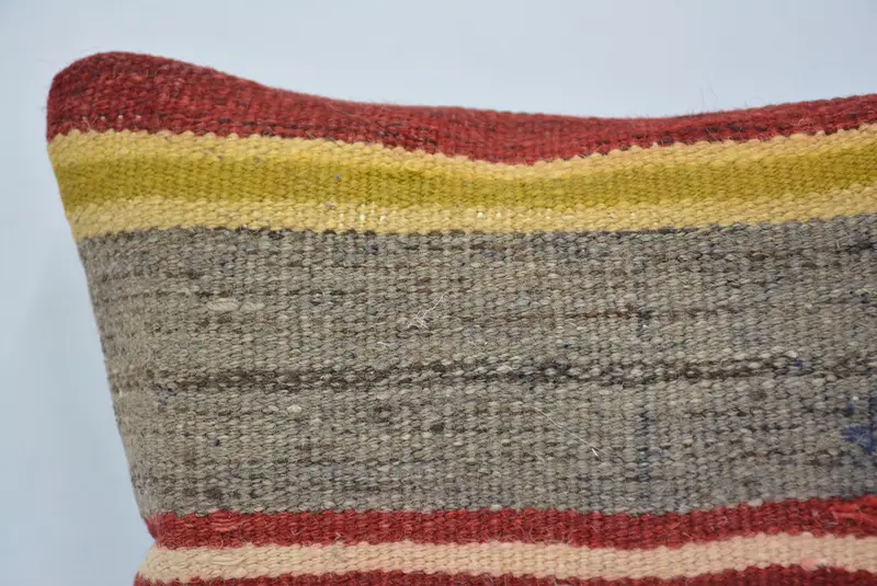 Nomadic Cushion, Bed Pillow Sham, Bohemian Cushion Cushion Case, Antique Pillows, Kilim Pillow, 12x12 Gray Cushion Case, Kilim Cushion Sham, Pillow - 2