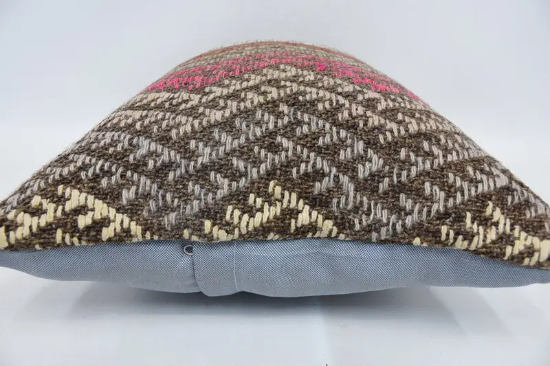 Vintage Kilim Pillow, Vintage Pillow, 16x24 Pink Pillow, Designer Throw Pillow Case, Pillow Cover, Bohemian Cushion Pillow Cover, Boho Pillow - 5