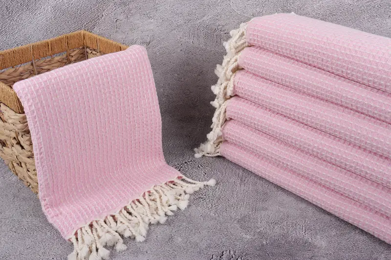 Bridesmaid Towel, Turkish beach towel, Bachelor Bachelorette Party Favors, Bridesmaid Proposal Gift, 68x36 Cotton Waffle Towel, Best Friend Gift - 3