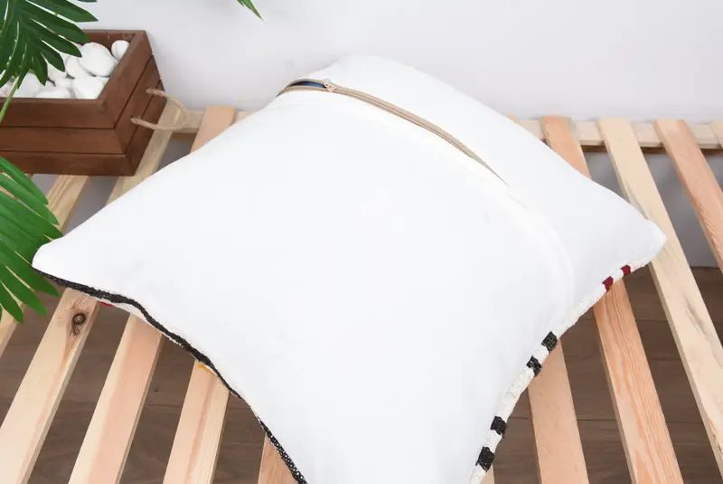 Outdoor Throw Cushion Case, 20x20 White Pillow Cover, Pillow for Couch, Pillow, Home Decor Pillow, Boho Throw Cushion Cover, Handmade Kilim Cushion - 8