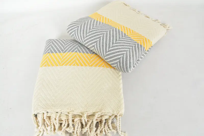 Monogram Turkish Bath Towel, Large Turkish Towel, Personalized Bridesmaid Gift, Bridal Shower Gift, 84x38 Cotton Striped Towel, Gift For Coworker - 6