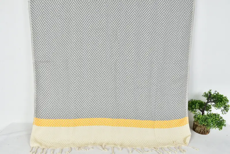 Monogram Turkish Bath Towel, Large Turkish Towel, Personalized Bridesmaid Gift, Bridal Shower Gift, 84x38 Cotton Striped Towel, Gift For Coworker - 7