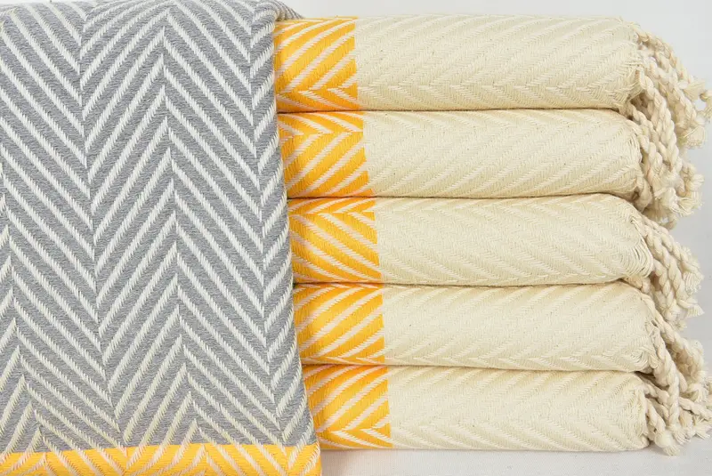 Monogram Turkish Bath Towel, Large Turkish Towel, Personalized Bridesmaid Gift, Bridal Shower Gift, 84x38 Cotton Striped Towel, Gift For Coworker - 1