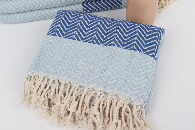 Quick-Dry Beach Towel, Summer Towel, 70x40 Cotton Chevron Towel, Turkish Towel USA, Beach Towel Personalized, Christmas Favors, Best Beach Towel - 5