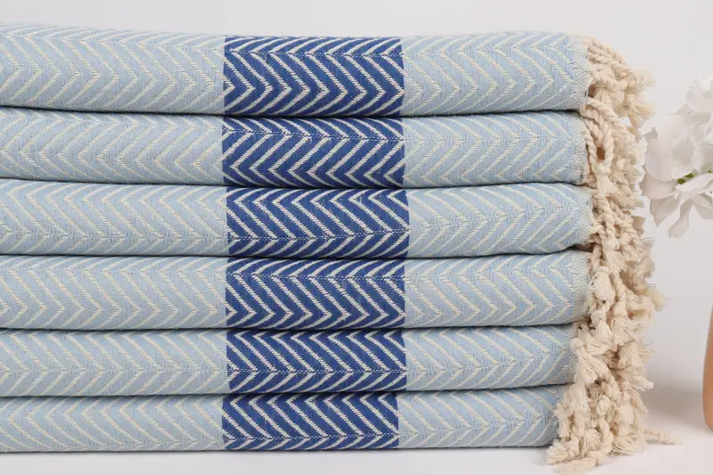 Quick-Dry Beach Towel, Summer Towel, 70x40 Cotton Chevron Towel, Turkish Towel USA, Beach Towel Personalized, Christmas Favors, Best Beach Towel - 3